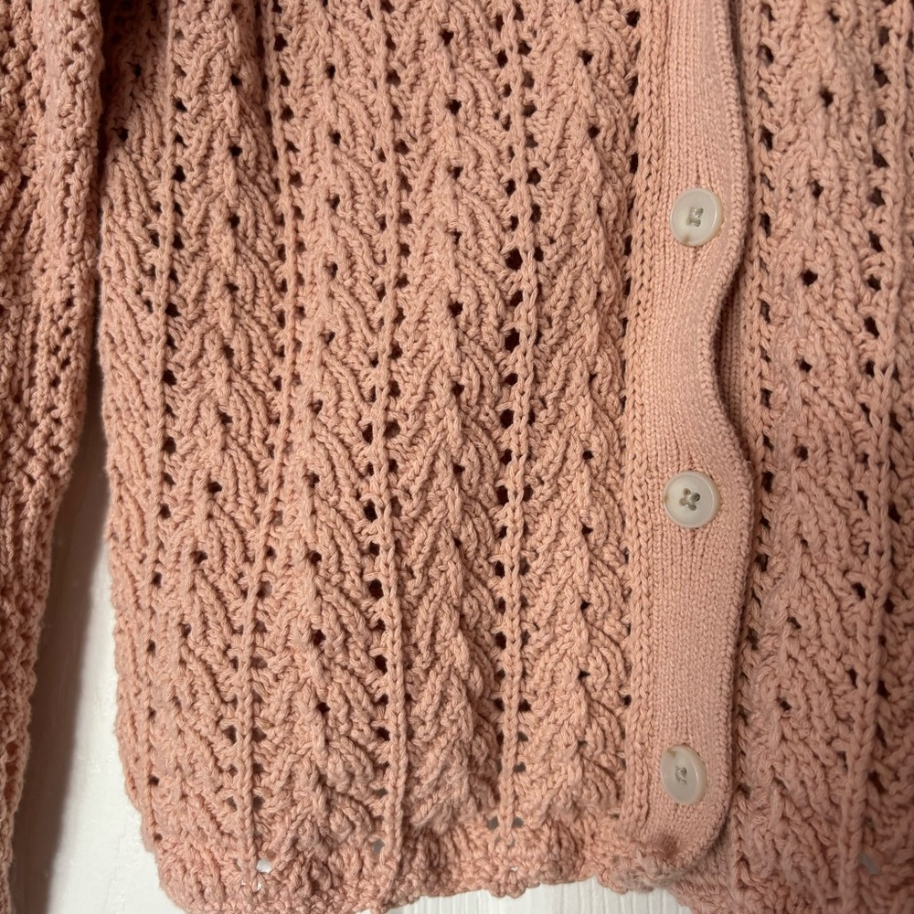 Aritzia splendour cardigan | Coral Blush